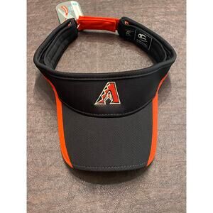 NWT Arizona Diamondbacks Visor Q3 Tech by OC Sports Black/Red One Size (OSFM)